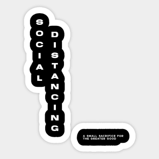 Social Distancing and stay at home Sticker